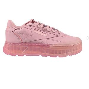 Reebok Light Pink Platform Club C Double Geo Womens Shoes Size 7.5